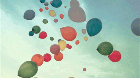 Gif of balloons