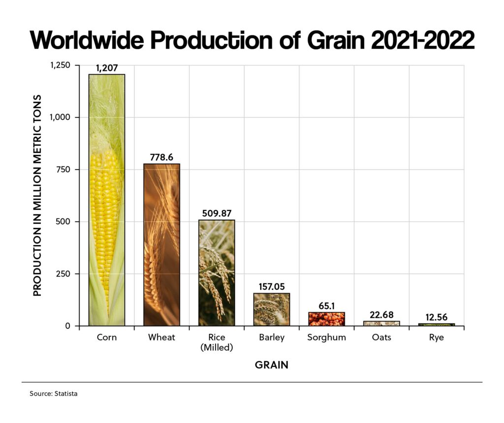Worldwide Production of Grain 2021-2022